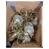 (AC) Lot Of 3 Goldtone And Glass