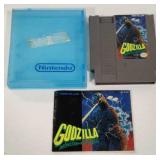 Vintage 1989 Godzilla NES Game With Pamphlet