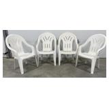 (V) 4 Stackable Outdoor Chairs (37In Tall)