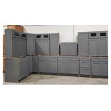 (WE) Platinum Shaker Kitchen Set Solid Wood