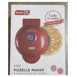 (ZZ) Dash Mini Pizzelle Maker. Still In Box