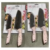 (ZZ) Art Cook 4pc Knife Sets. Bidding 2x The Money