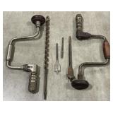 (AL) Primitive Hand Drills & Drill Bits.