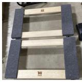 (ZZ)   Pair of Wooden Floor DolliesApprox