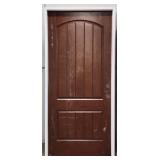 (WE) 36" Wood Panel LH Prehung Exterior Door