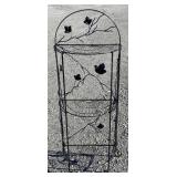 (V) Metal 3-Tier Branch/Leaf Shelf 54"