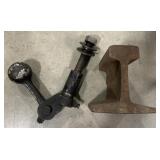 (AC) Vtg. Blacksmith  Forging Anvil Railroad Rail