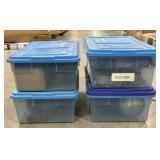 (AC) 4 Tote Lot Of Electrical Supplies And