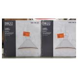 (ZZ) DSI 1-Light Pendant Antique White w/ Metal