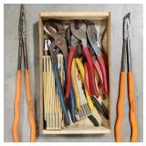 (BZ) Wire Cutters , Measuring Stick , Pliers , &