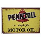 Pennzoil Motor Oil Metal Advertising Sign