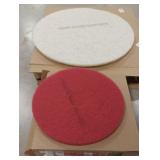 (TT) 3M White Burnishing & Red Buffer Pads
