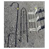 (V) Lot w/ Metal 3-Tier Corner Shelf & Bird