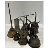 (AC) Vtg. Oiler Can Lot9 oilers total. Smallest