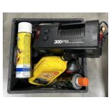 (AC) Black Crate Lot Containing  Motor Oil And