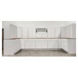 (WE) Arcadia White Kitchen Set Solid Wood Premium