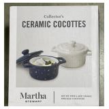 (ZZ) Martha Stewart Ceramic Cocottes. Still In a