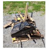 (AB) Hand Tools Shovels , Rakes , Brooms , & More