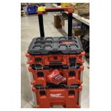 (ZZ)   Milwaukee Packout 3pc Modular Storage