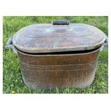 (K) Copper Boiler w/ Lid 13"x23"