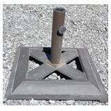 (Q) Cast Iron Square Umbrella Stand 13"
