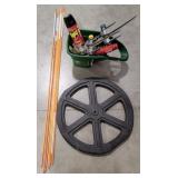 (V) Lot Includes: Metal Base, Scotts Fertilizer