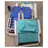 (V) Three Different Fold Out Chairs Bidding 3×