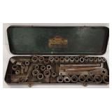 Early Indestro Socket Wrench Set With Case