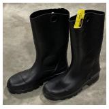 (ZZ)   Dunlop Rubber Protective Work Boots Size