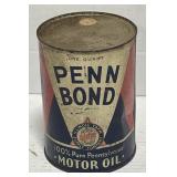 (AC) Vtg. Unopen Penn Bond Motor Oil Can.