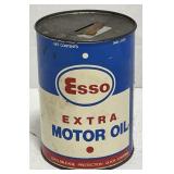 (AC) Vtg. Esso Extra Motor Oil Can.