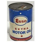 (AC) Vtg. Esso Extra Motor Oil Can.