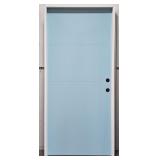 (WE) 36" Blue LH Prehung Exterior Door