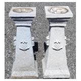 (Z) Plastic Pedestal Stands w/ Pineapples 24"