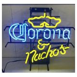 (QQ) Corona & Nachos 2 Color Neon Sign, 21in x