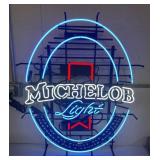 (QQ) Michelob Light 3 Color Neon Sign,  40in x
