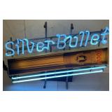 (QQ) Vtg. Silver Bullet Coors Light Neon Sign,