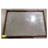 (U) Wood Framed Mirror (40"Wide × 28 1/4" Tall)