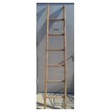 (K) Wooden Ladder Antique 16" x 81"