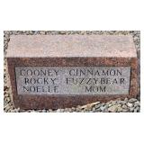 (K) Marbled Quartz Memorial Marker 24W x 11.5"H