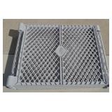 (Q) PVC Plastic 6 Panel  Accordian Fence 30"x