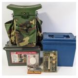 Wood Stream Hunter Seat, Sportsman Dry Boxes, and
