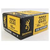 500 Rounds of .223 Rem 55gr FMJ Cartridges