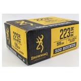 500 Rounds of .223 Rem 55gr FMJ Cartridges