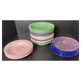 Assorted Pastel Ceramic BowlsUp to 10in
