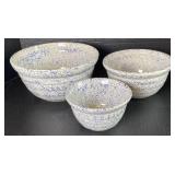 Set of 3 Monmouth Speckled Stoneware Mixing