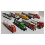 Lot of Locomotive Trains Including Santa Fe,