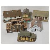 Lot of RR Model Buildings Including G.B. Shaw &