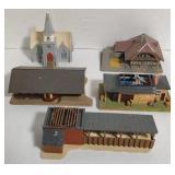 Lot of RR Model Farm/Church Buildings