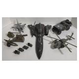 Lot of Military Planes, Trucks, Cannons, & More